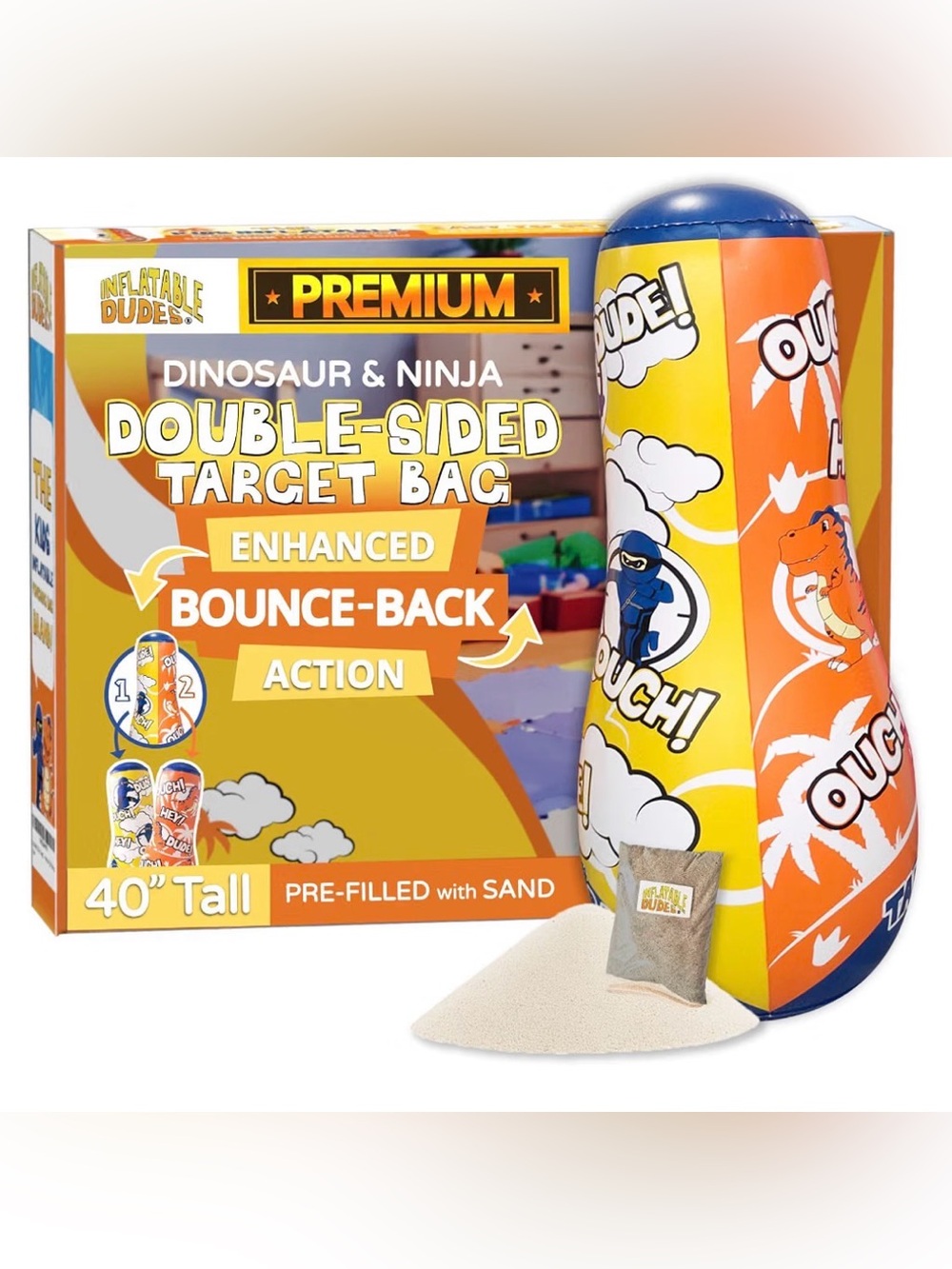 Kids Punching Bag- Bop Bag | Sand-Base
Pre-filled with Sand, Bop Bag